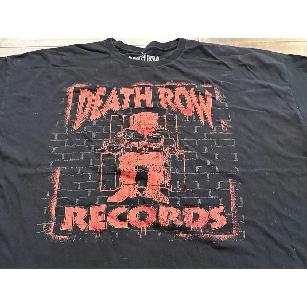 Death Row Records Mens Black Graphic Print Short Sleeve T-Shirt Size 4X - Picture 4 of 7